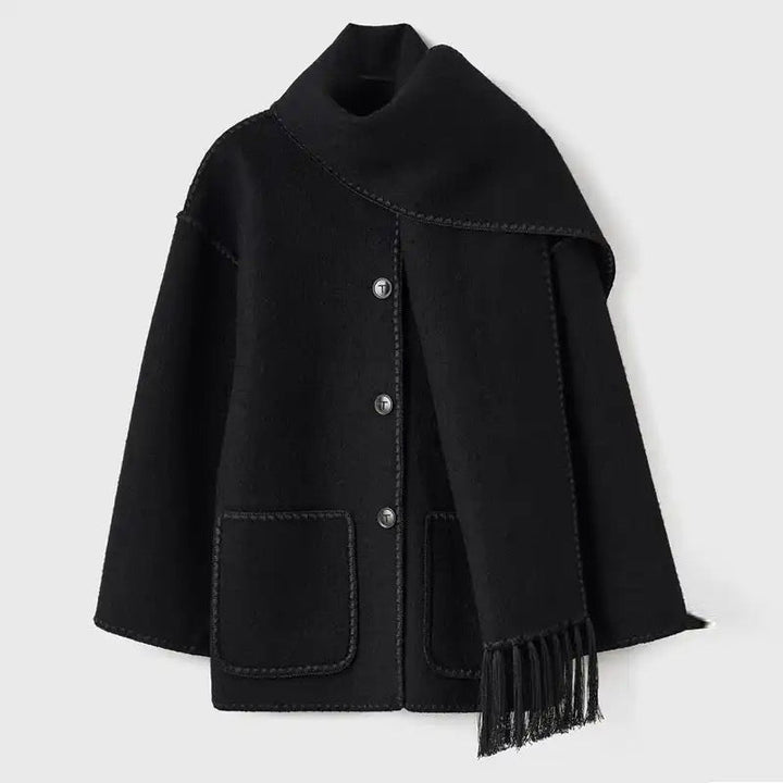 Zoe | Eleganta Damkappa med Halsduk
