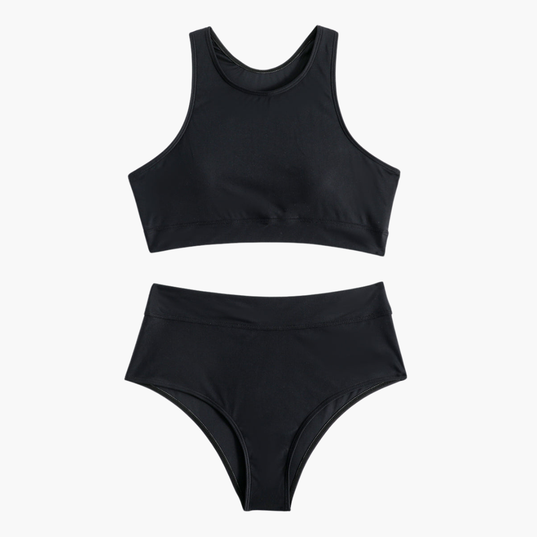 Dam Idrott Bikinisats | Bustier-Träningsbadkläder