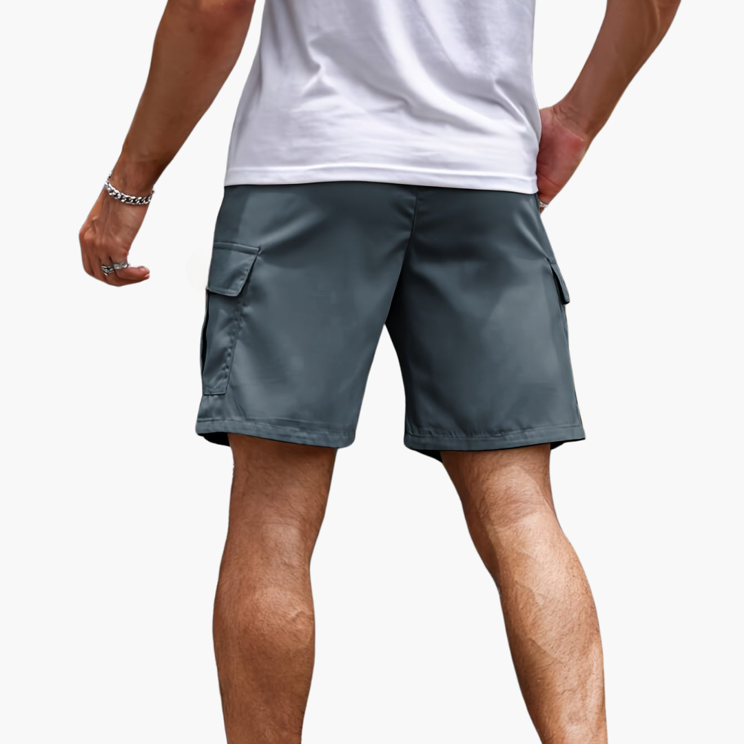 Herr Cargoshorts | Avslappnad Flera Fickor Arbetsshorts