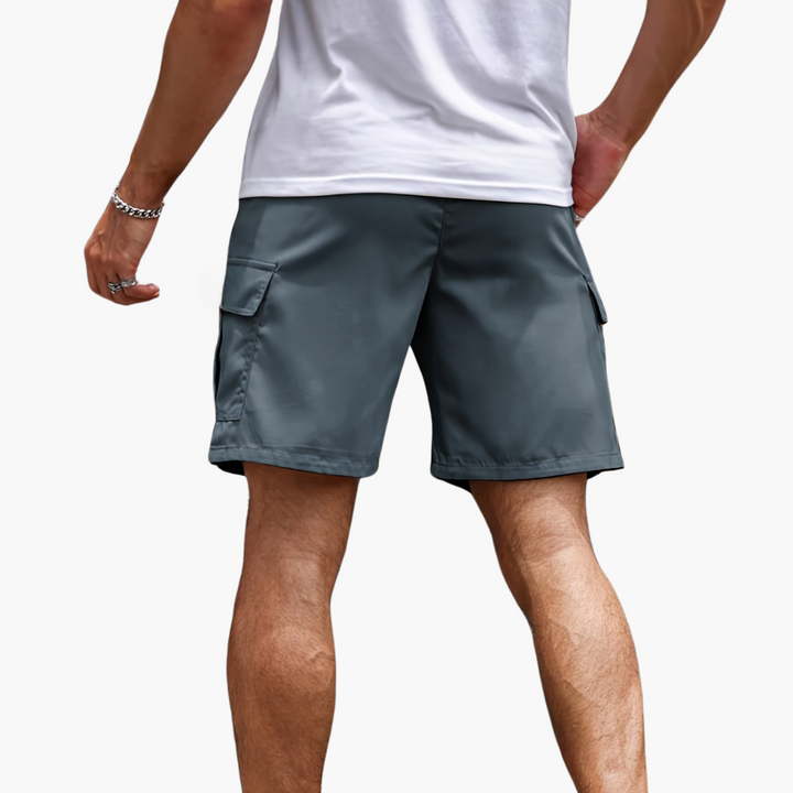 Herr Cargoshorts | Avslappnad Flera Fickor Arbetsshorts