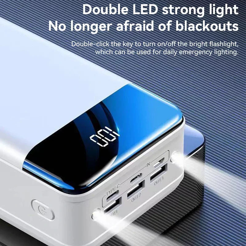 100,000mAh Powerbank | Snabbladdning Resebatteri
