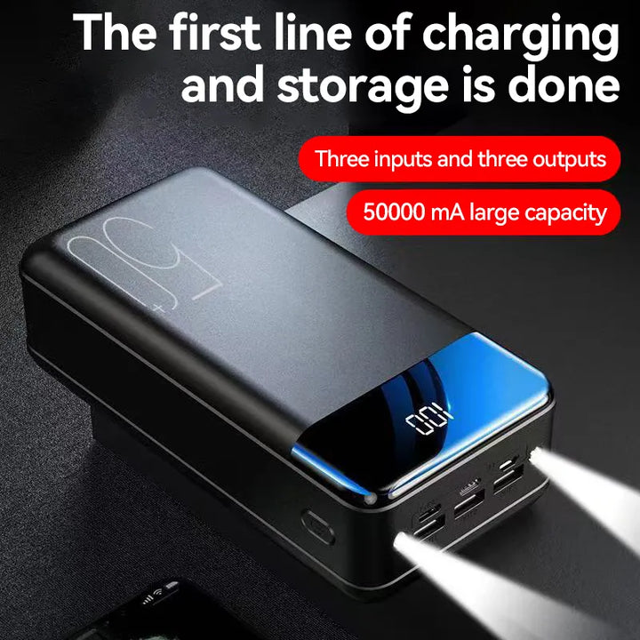 100,000mAh Powerbank | Snabbladdning Resebatteri