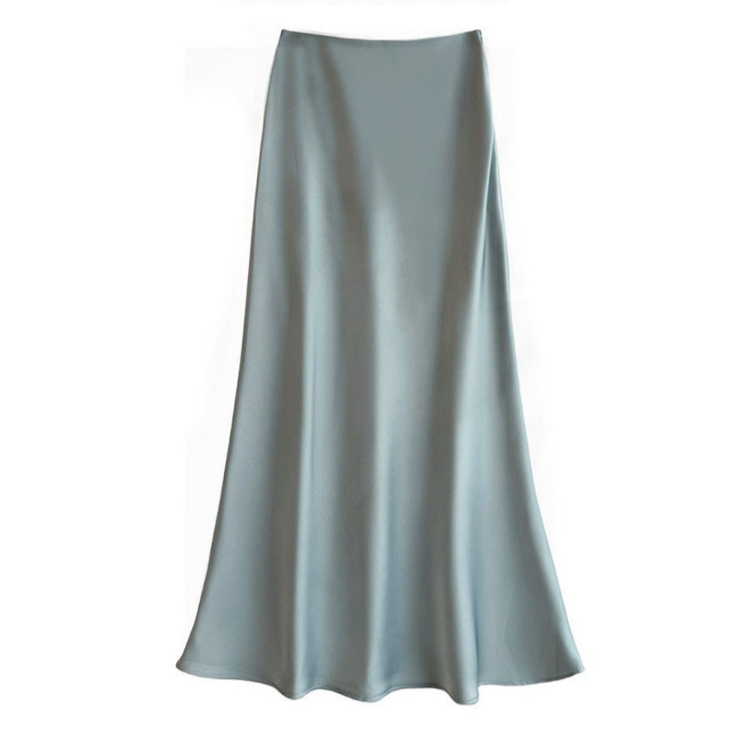 Dam Siden Stil Kjol | Eleganta Midikjol