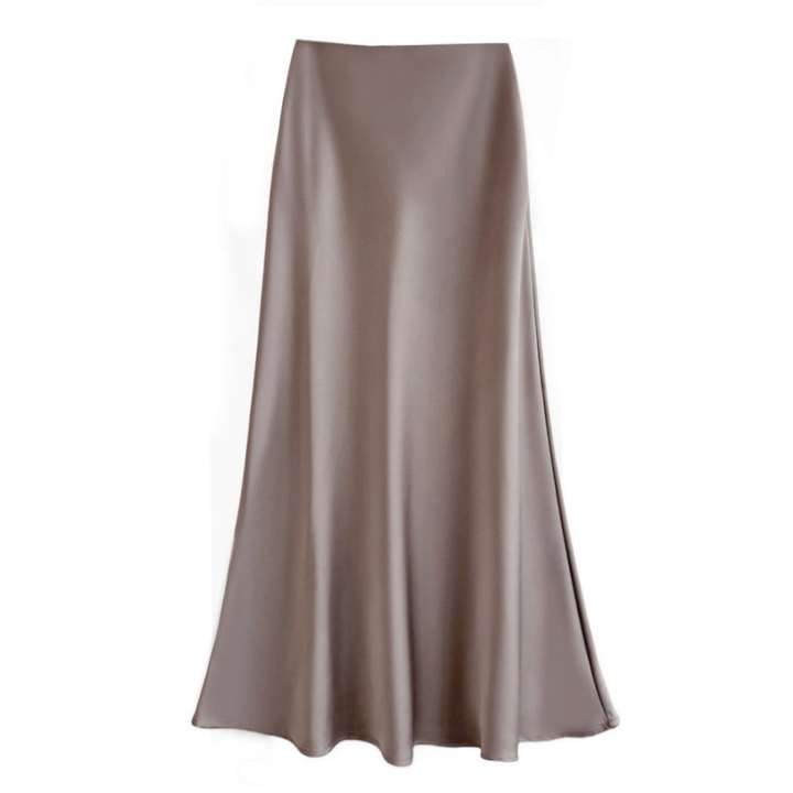 Dam Siden Stil Kjol | Eleganta Midikjol