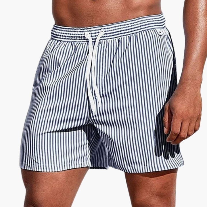 Herr Randiga Boardshorts | Resår Midjan Badshorts