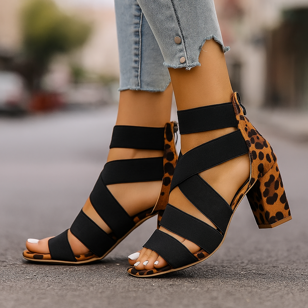Dam Omslag Blockklack Sandaler | Elegant Sommar