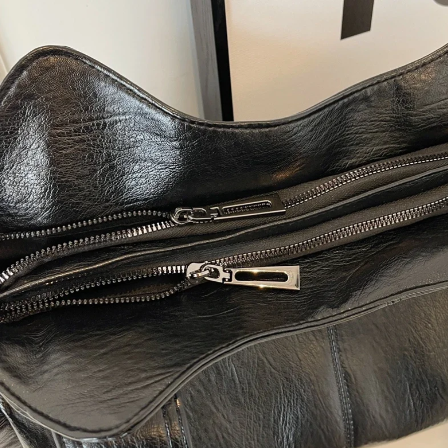 Veganläder Axelväska | Vardag Strukturerad Tote