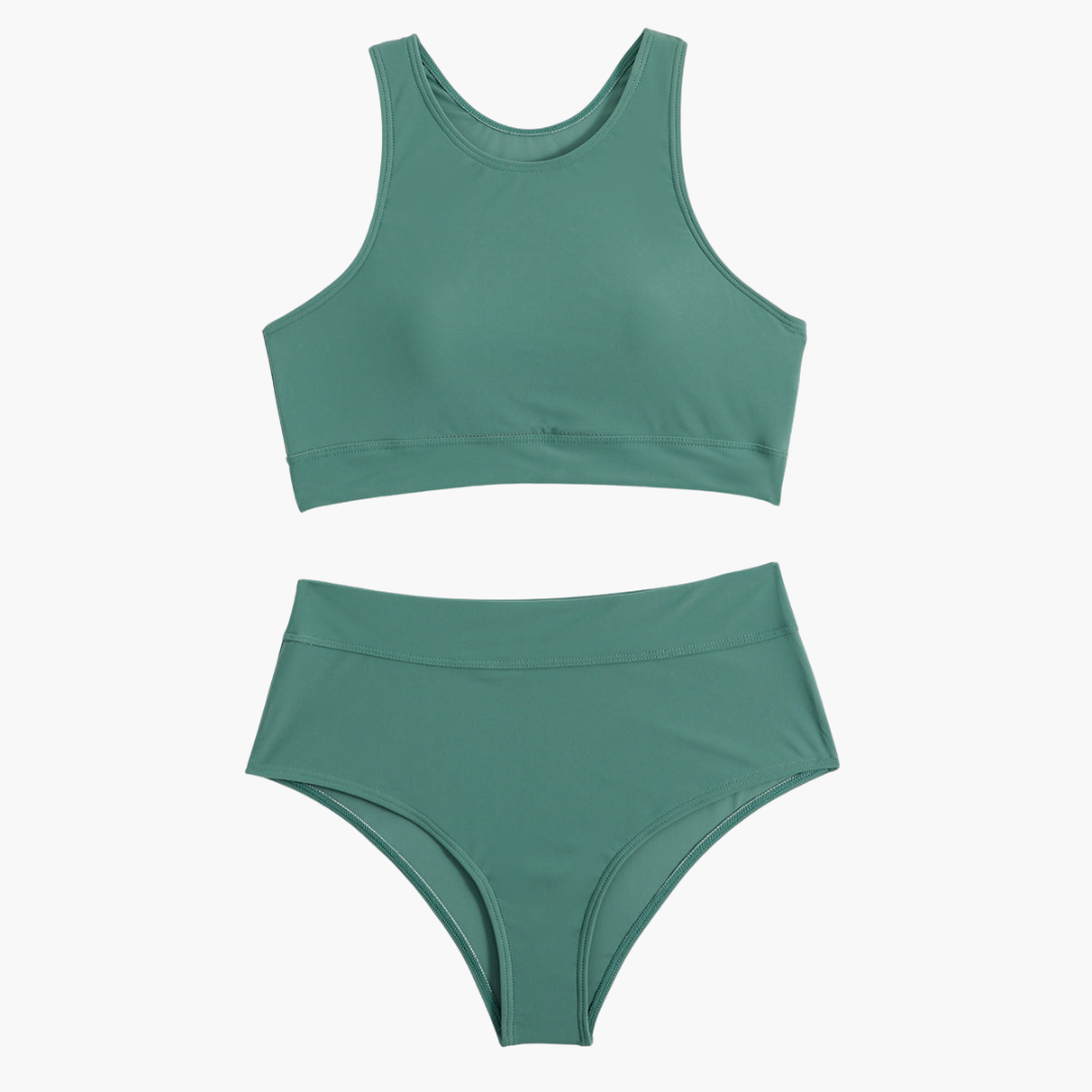 Dam Idrott Bikinisats | Bustier-Träningsbadkläder