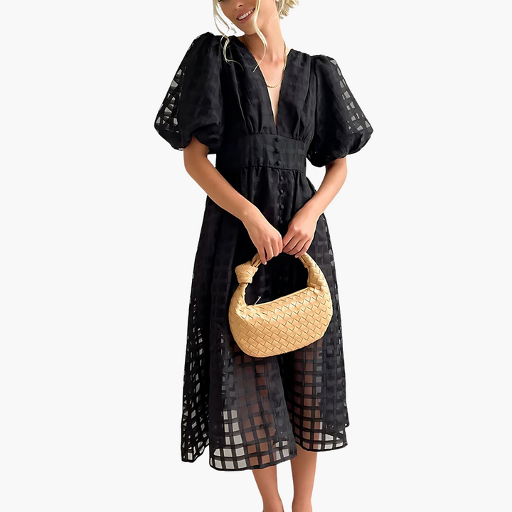 Dam Midi-Sommarklänning | Chic Och Eleganta Klänning