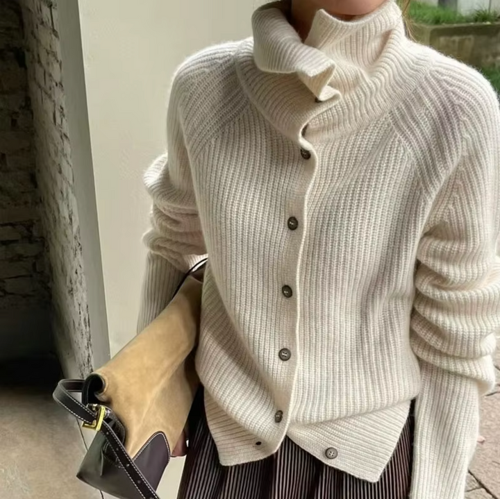 Verlora Ullblandning Turtleneck | Mysig Hög-Hals Sticka Pullover