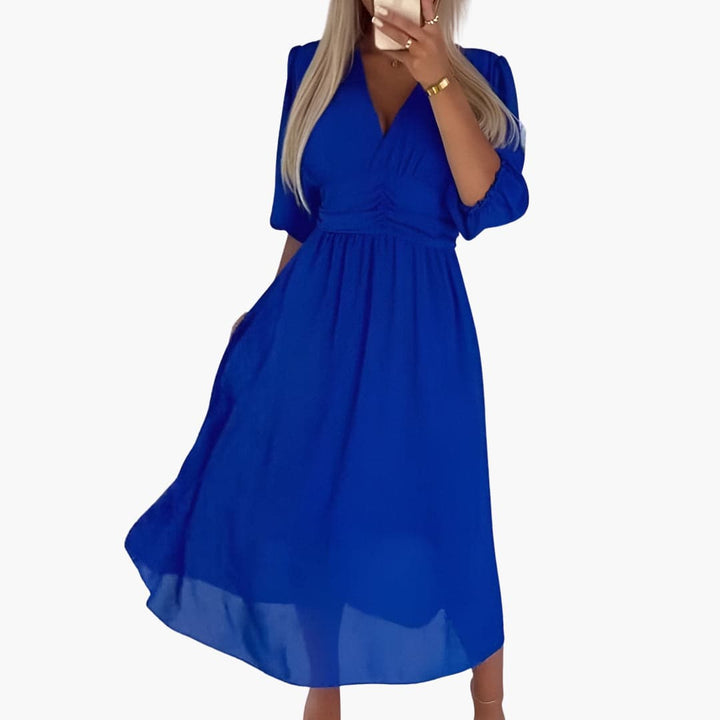Dam Chiffong Sommarklänning | Lättviktig Eleganta Klänning