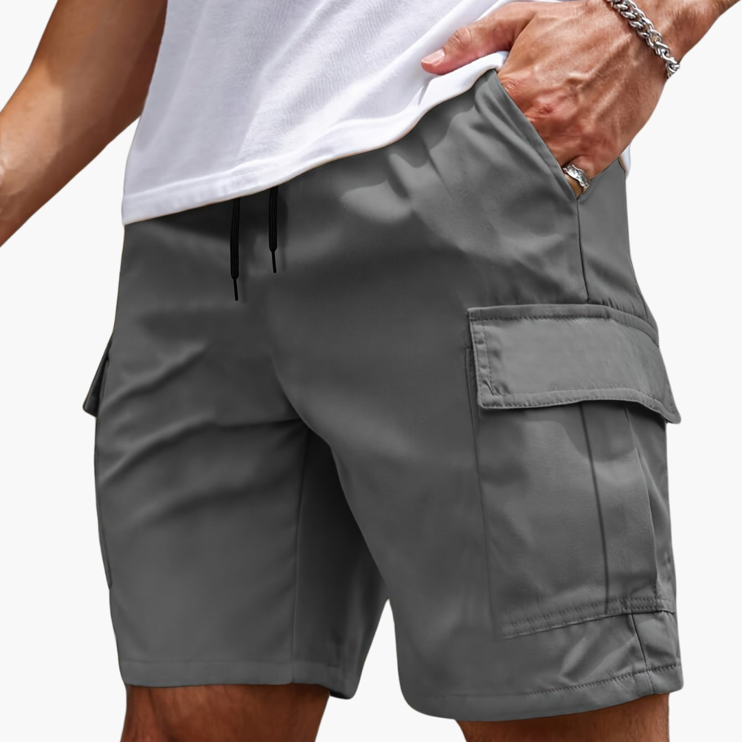 Herr Cargoshorts | Avslappnad Flera Fickor Arbetsshorts