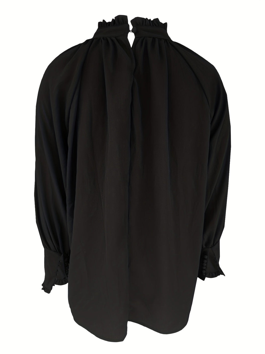 Dam Eleganta Blus Med Slips Hals