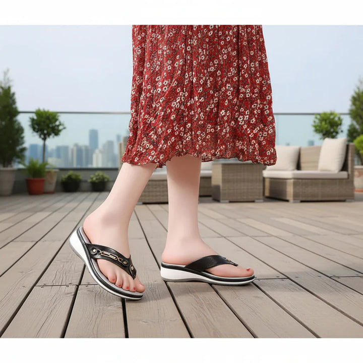 Dam Ortopediska Flip-Flop Tofflor | Promenadsandaler Med Mjuk Sula
