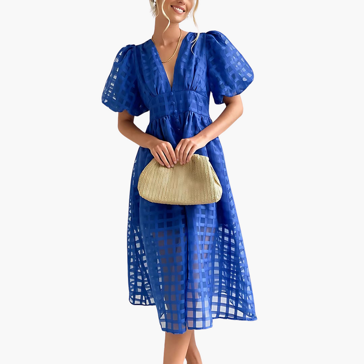Dam Midi-Sommarklänning | Chic Och Eleganta Klänning