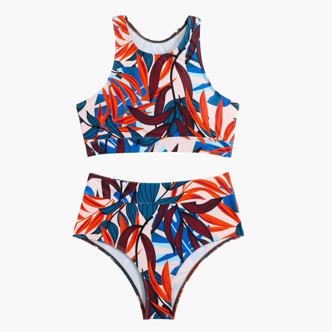 Dam Idrott Bikinisats | Bustier-Träningsbadkläder