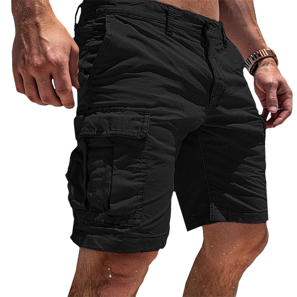 Herr Cargoshorts | Avslappnade Flera Fickor Verktygsshorts