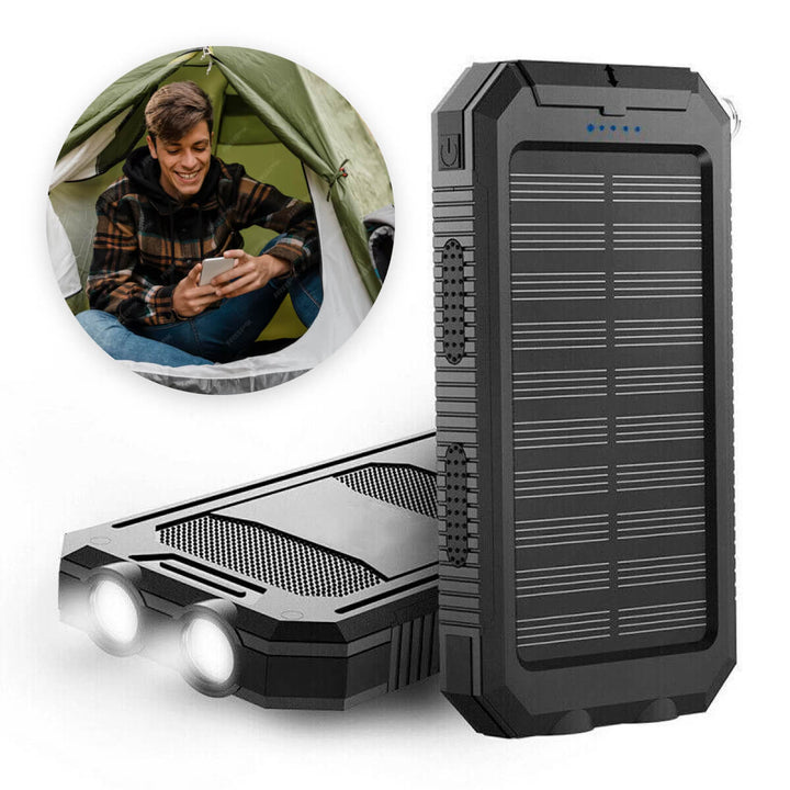 Sol Powerbank 50000mAh | Vattentät Utomhusladdare