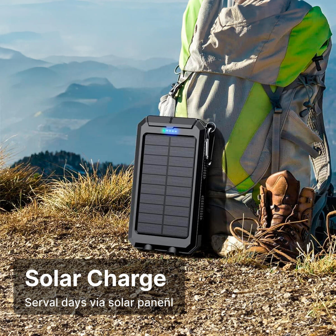 Sol Powerbank 50000mAh | Vattentät Utomhusladdare