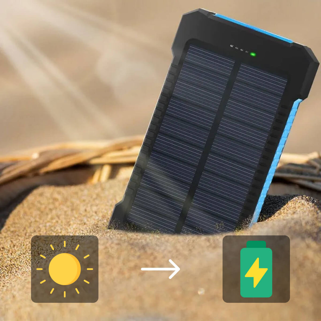 Sol Powerbank 50000mAh | Vattentät Utomhusladdare