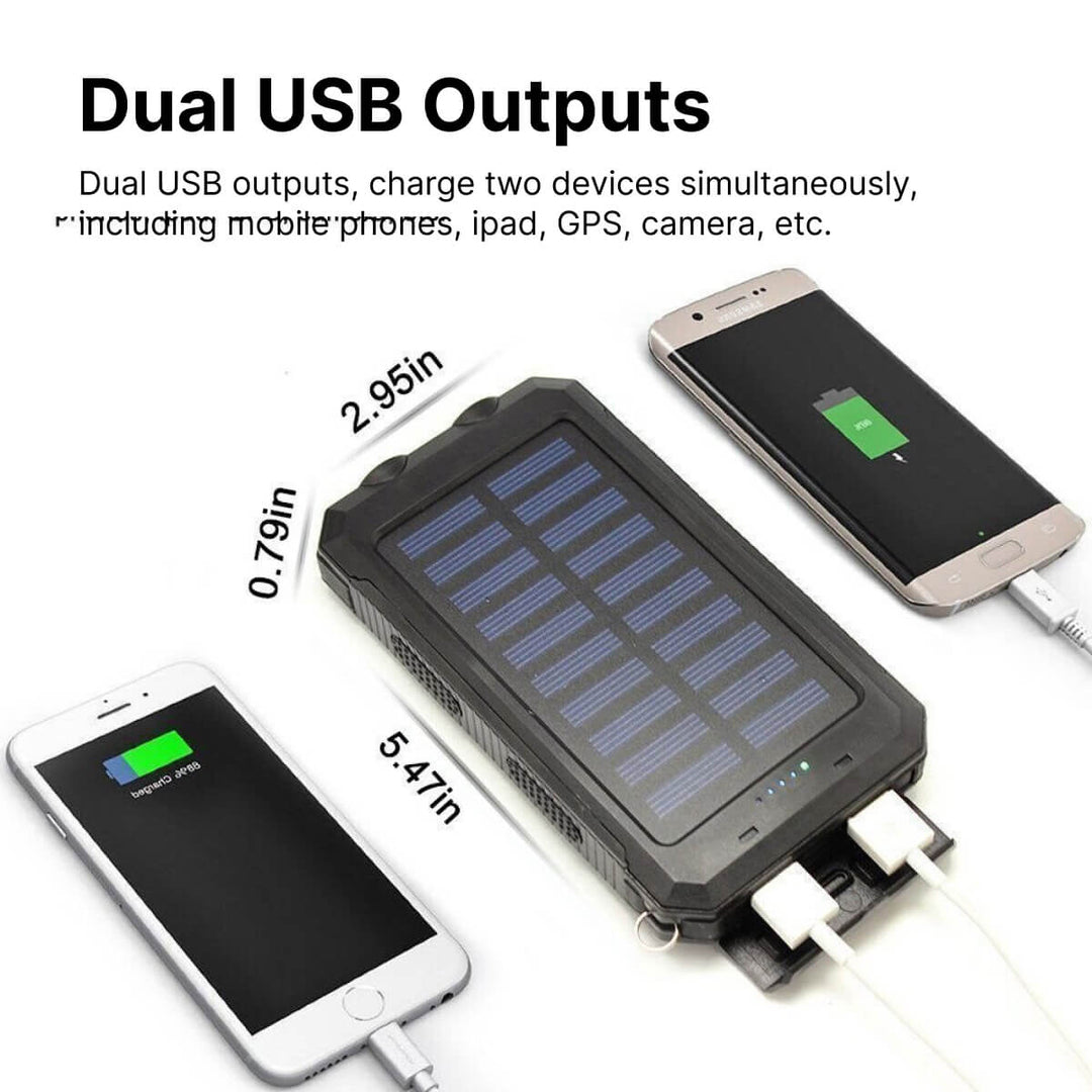 Sol Powerbank 50000mAh | Vattentät Utomhusladdare