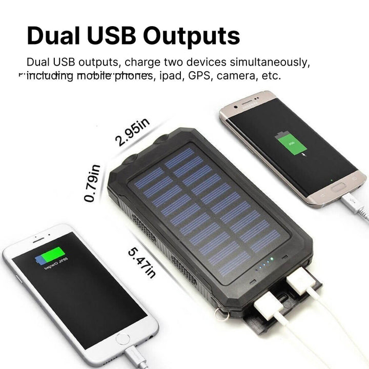 Sol Powerbank 50000mAh | Vattentät Utomhusladdare