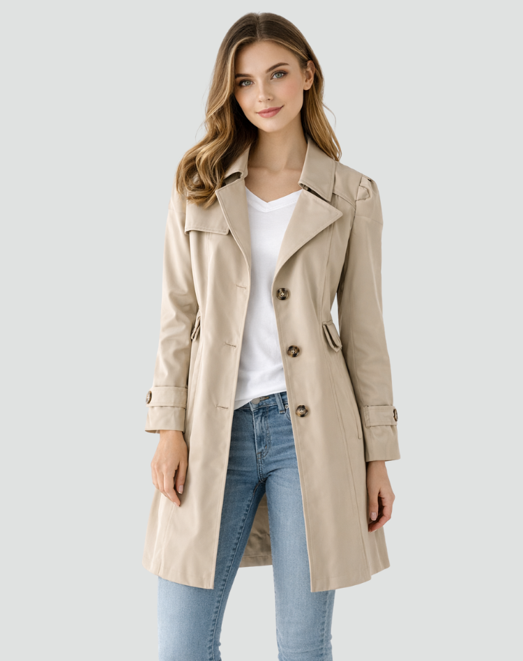 Dam Smal Passform Tränchcoat | Sommarstil