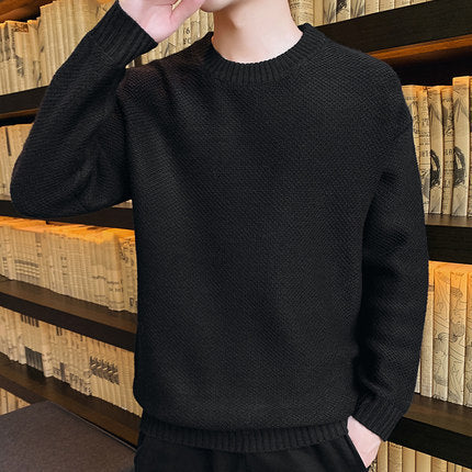 Herr Lös Passform Pullover | Ledig Sticka Tröja