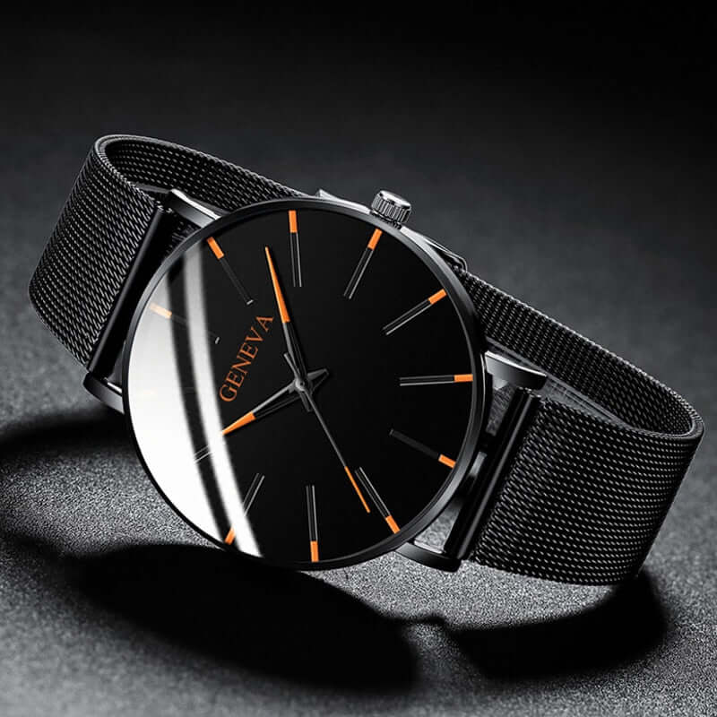 Ultratunt Män Minimalistiskt Armbandsur