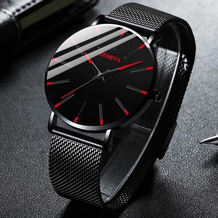 Ultratunt Män Minimalistiskt Armbandsur