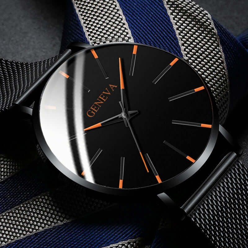 Ultratunt Män Minimalistiskt Armbandsur