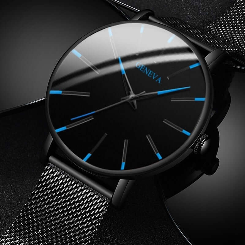Ultratunt Män Minimalistiskt Armbandsur