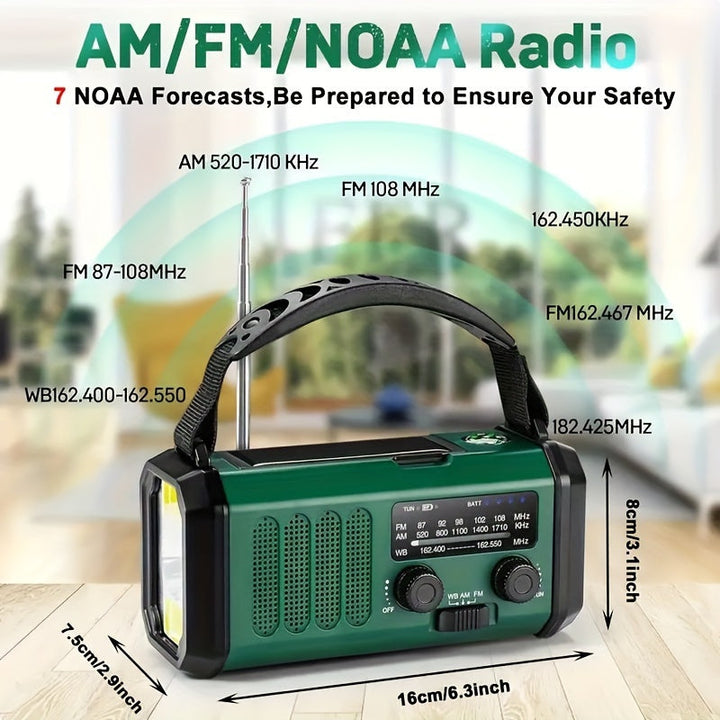 Solcell Handvev Nödradio