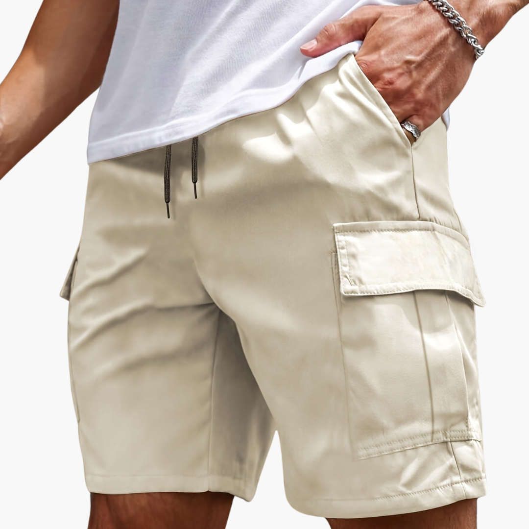 Herr Cargoshorts | Avslappnad Flera Fickor Arbetsshorts