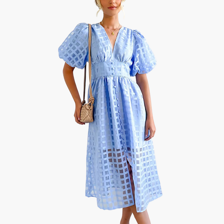 Dam Midi-Sommarklänning | Chic Och Eleganta Klänning