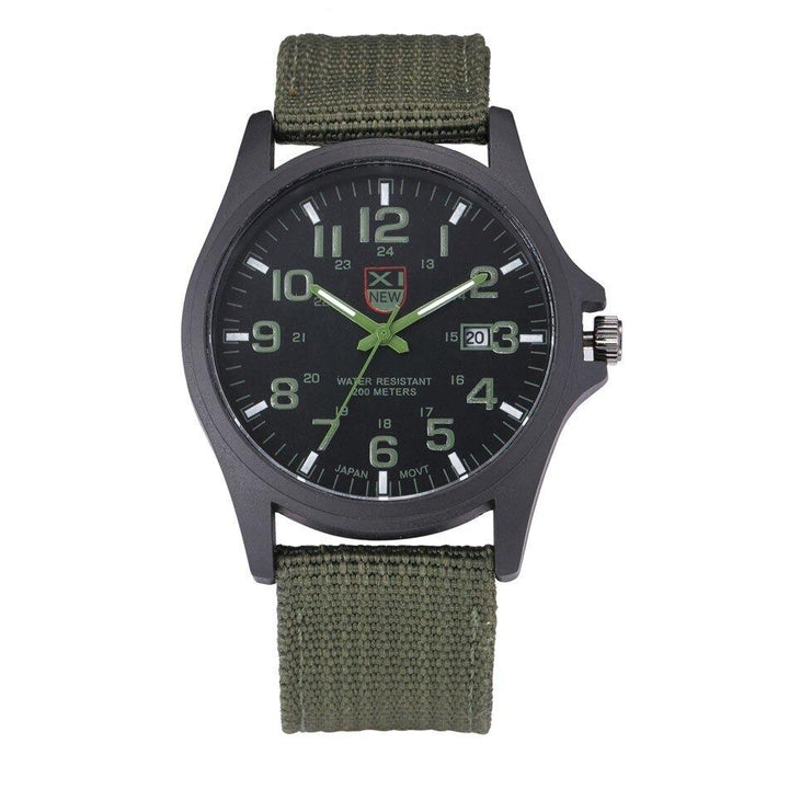 Herr Taktisk Militärklocka | Robust Utomhus Sportdesign