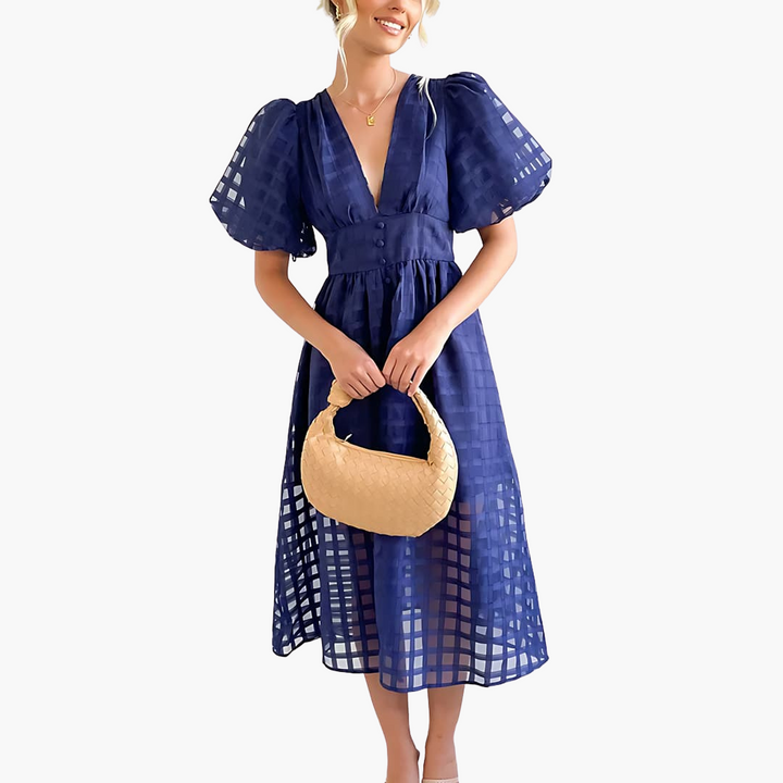 Dam Midi-Sommarklänning | Chic Och Eleganta Klänning