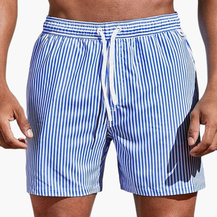Herr Randiga Boardshorts | Resår Midjan Badshorts