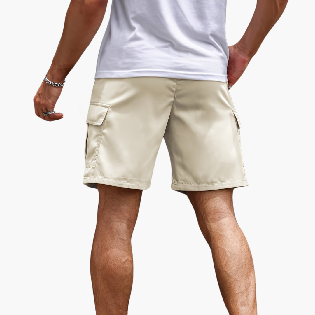 Herr Cargoshorts | Avslappnad Flera Fickor Arbetsshorts