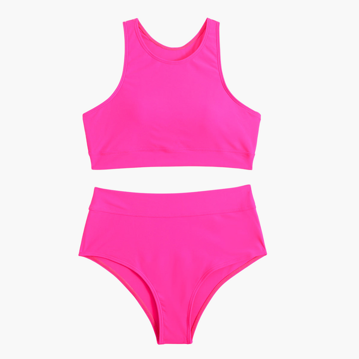 Dam Idrott Bikinisats | Bustier-Träningsbadkläder