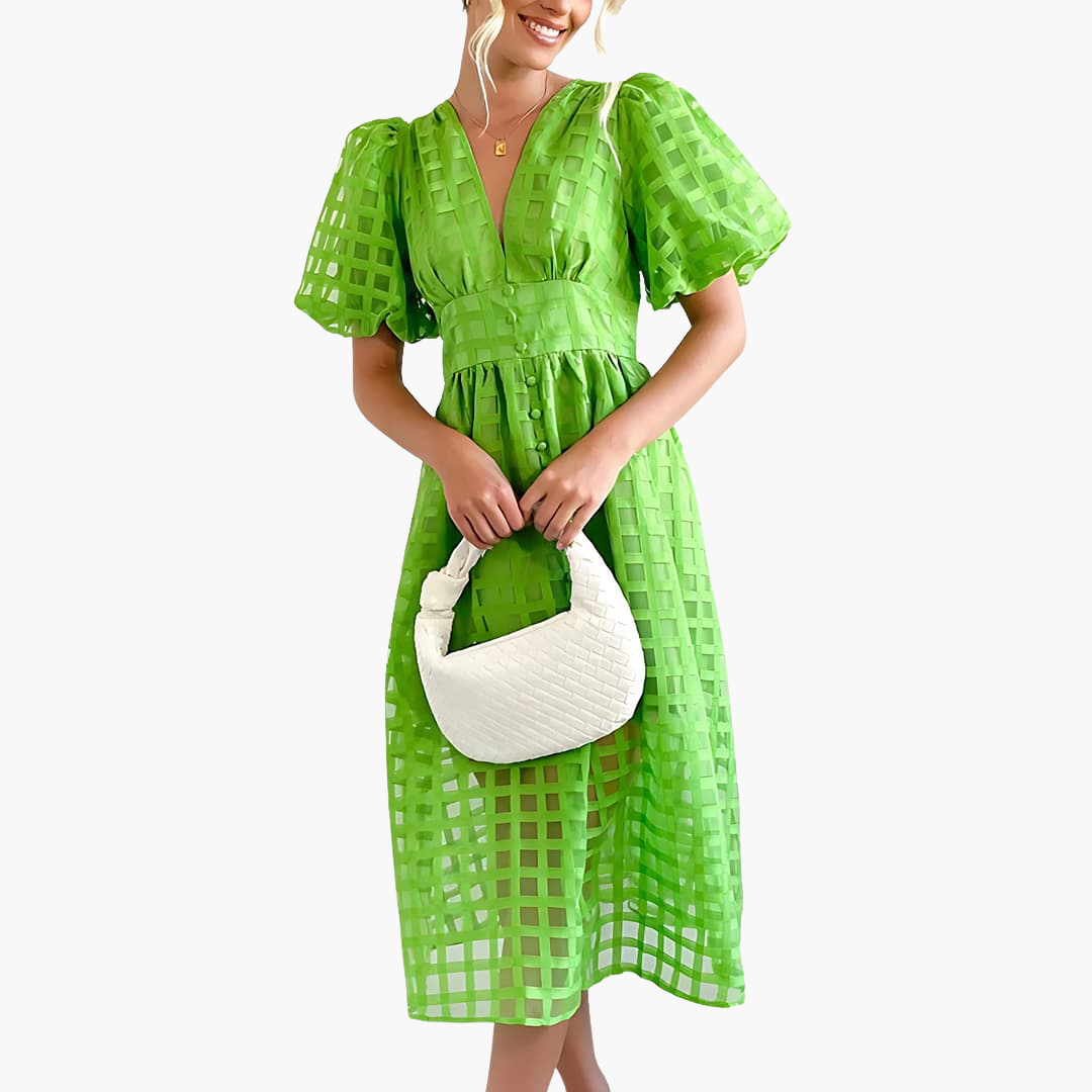 Dam Midi-Sommarklänning | Chic Och Eleganta Klänning