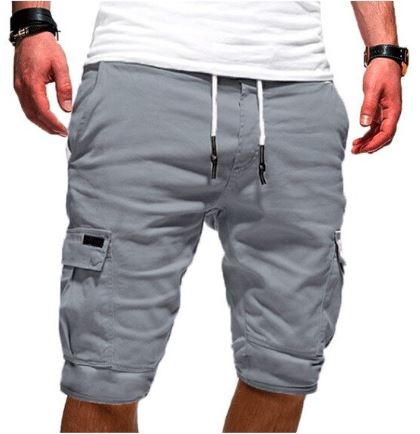 Herr Cargoshorts | Flera Fickor Dragsko Sommarshorts