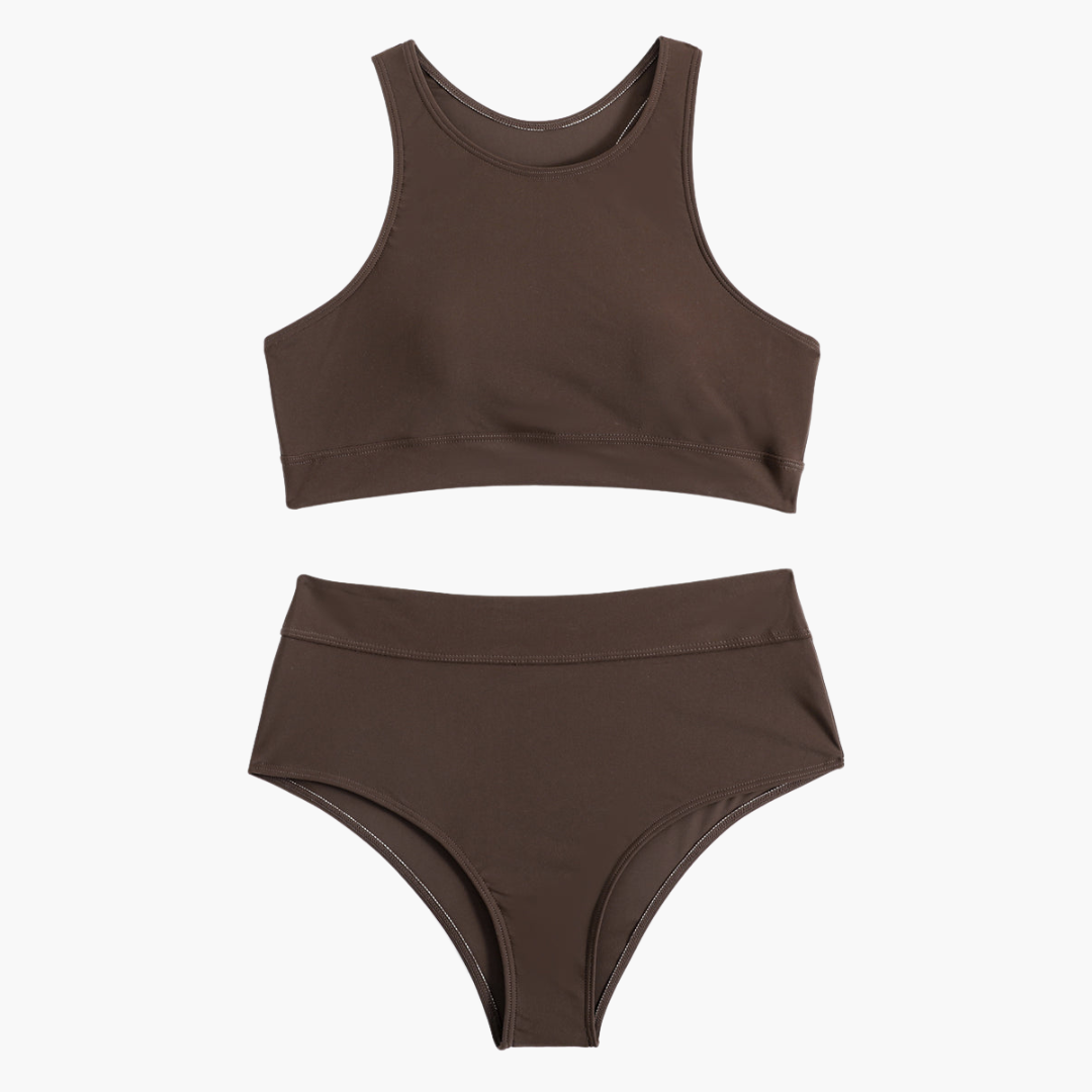 Dam Idrott Bikinisats | Bustier-Träningsbadkläder
