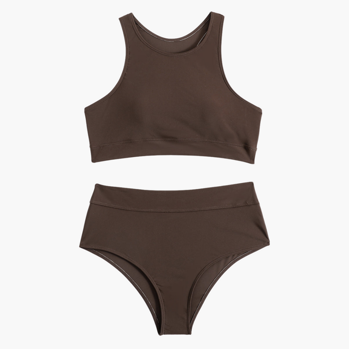 Dam Idrott Bikinisats | Bustier-Träningsbadkläder