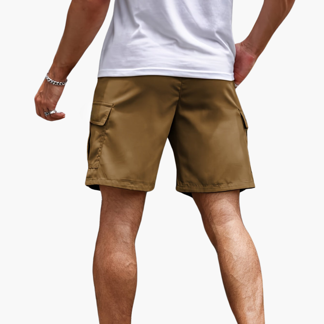 Herr Cargoshorts | Avslappnad Flera Fickor Arbetsshorts