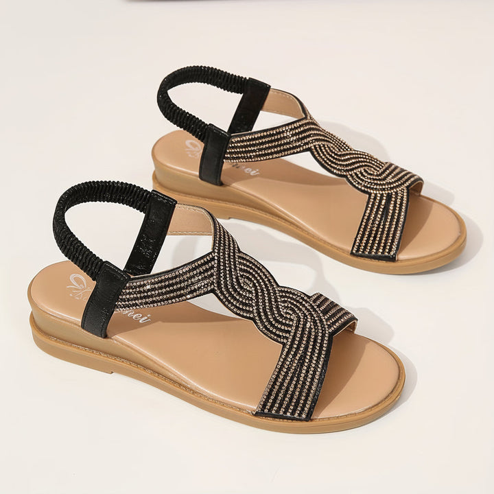 Dam Ibiza-Stil Ortopediska Sandaler | Elastisk Passform Sommar