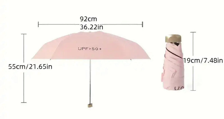 Ultrakompakt Miniparaply | Vindtät UV-Skyddande Utformning