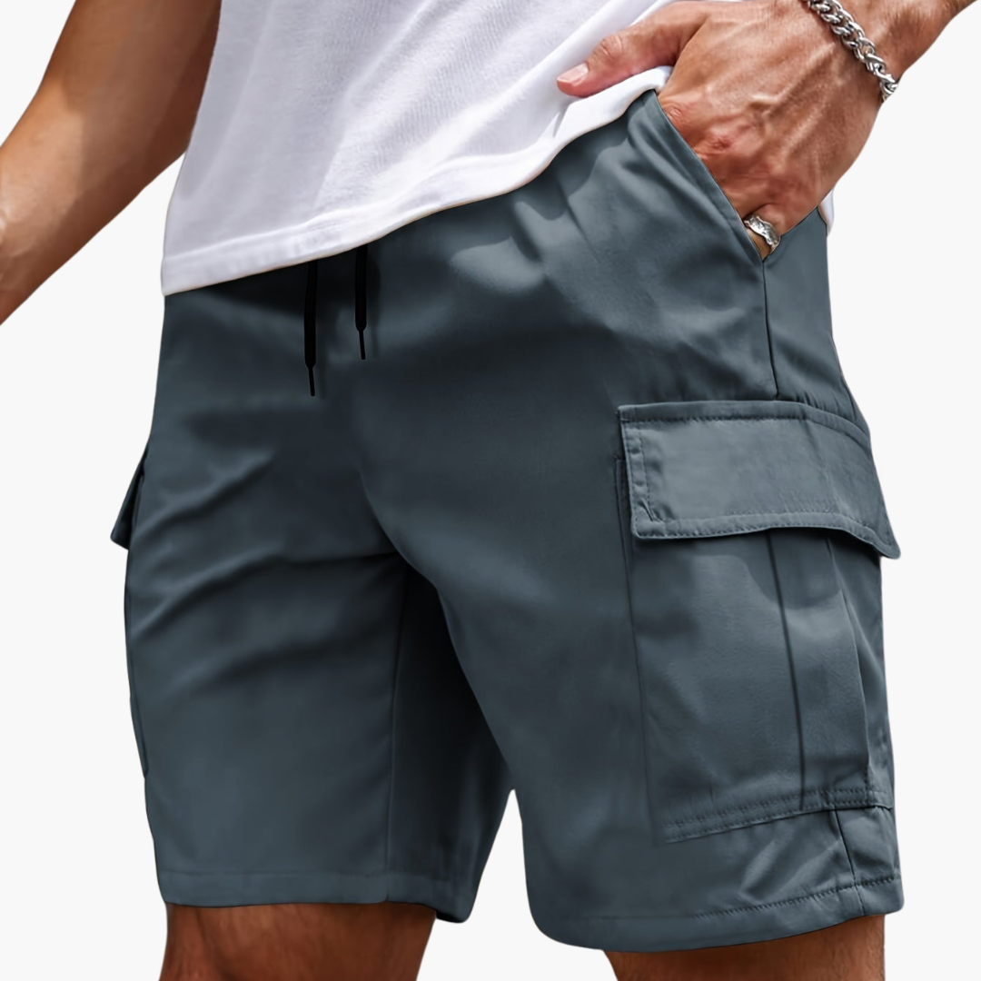 Herr Cargoshorts | Avslappnad Flera Fickor Arbetsshorts