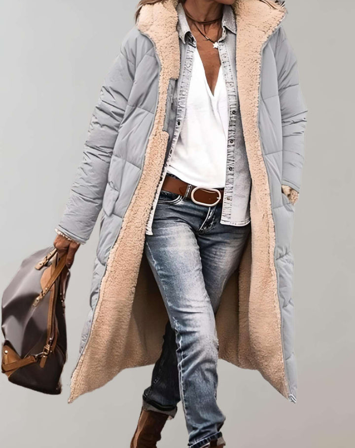 Silvia | Varm Vinter Trenchcoat med Fleecefoder för Kvinnor