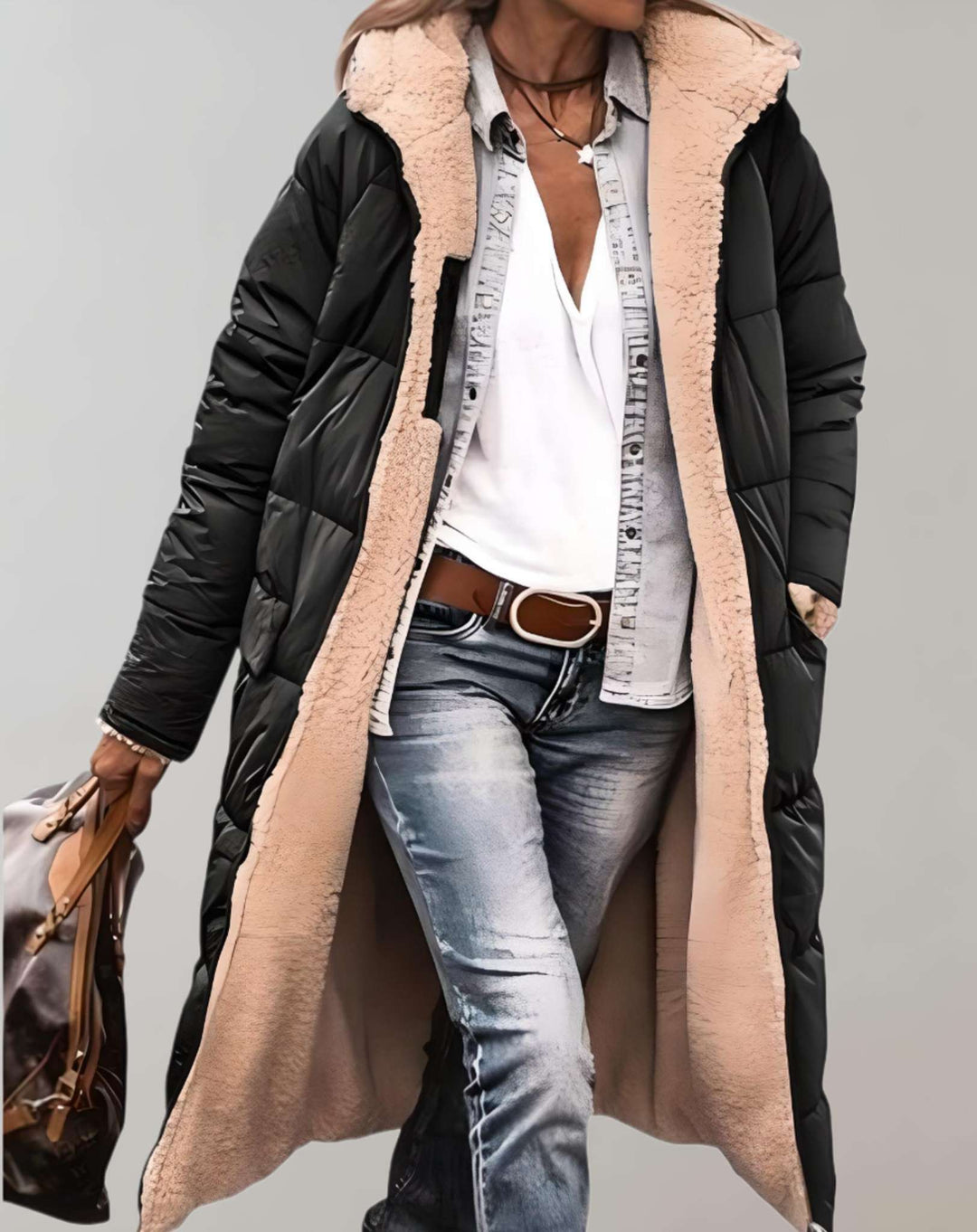 Silvia | Varm Vinter Trenchcoat med Fleecefoder för Kvinnor